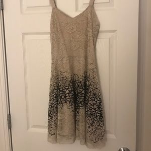 Free People Lace Skater Mini Dress